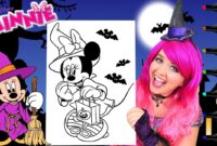 minnie mouse witch coloring page minnie mouse witch coloring page
