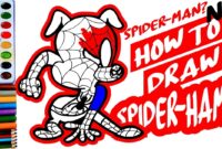 spider ham coloring page