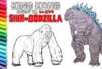 godzilla versus king kong coloring pages