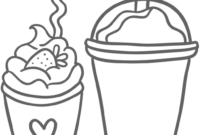 milkshake coloring pages
