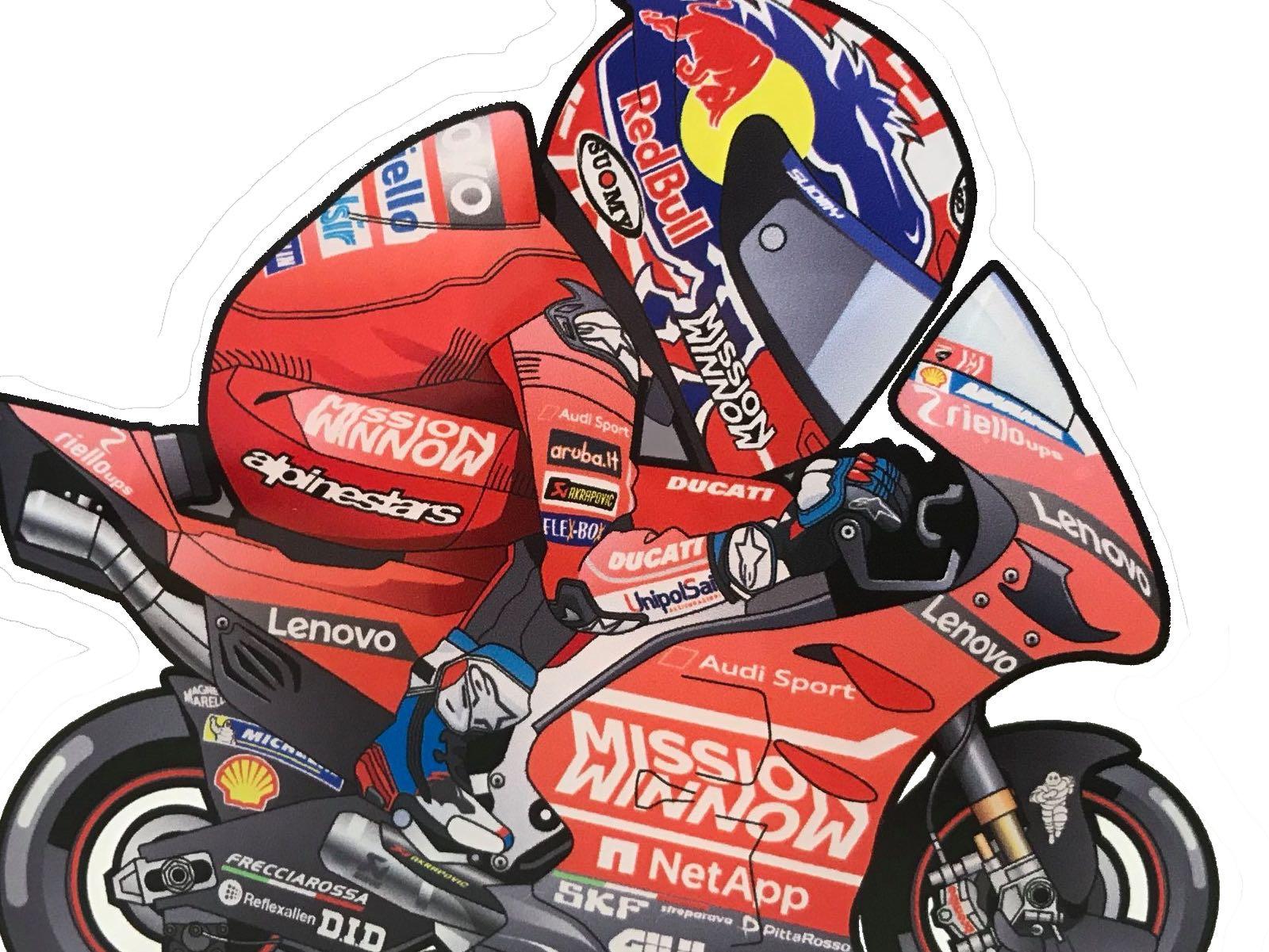 MotoGP Riders Cartoon Caricatures Stickers, Design & Craft, Art