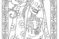 dia de los muertos coloring pages printable