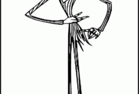 jack skeleton coloring page