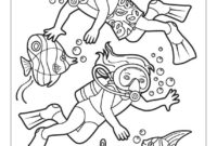 scuba coloring pages