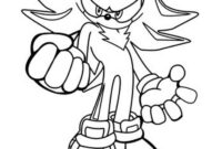 sonic and shadow coloring pages
