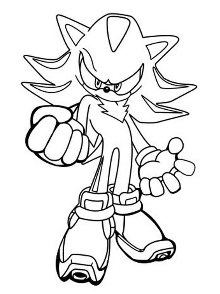 Shadow Sonic Coloring Sheet ~ Sonic Blaze Colouring Pages | Waldo Harvey