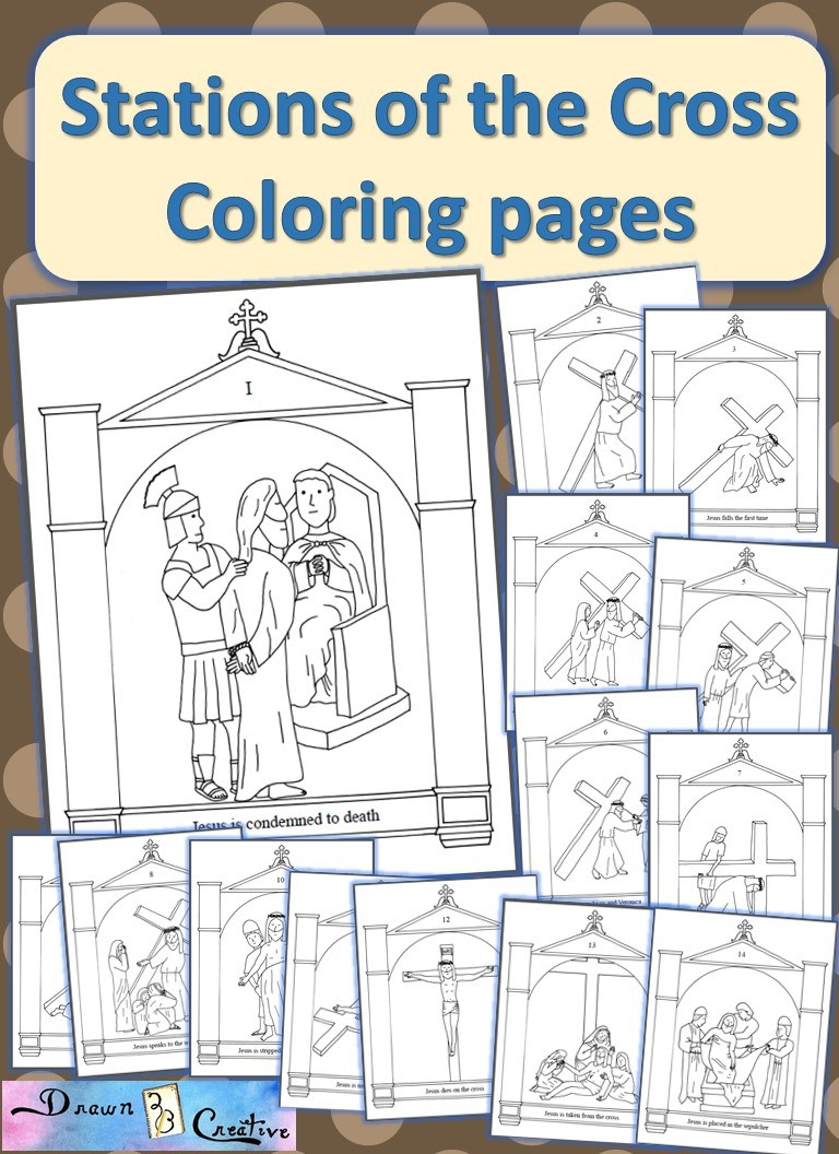 Stations Of The Cross Activities, Worksheets, And Printable Coloring