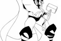 thor coloring pages printable