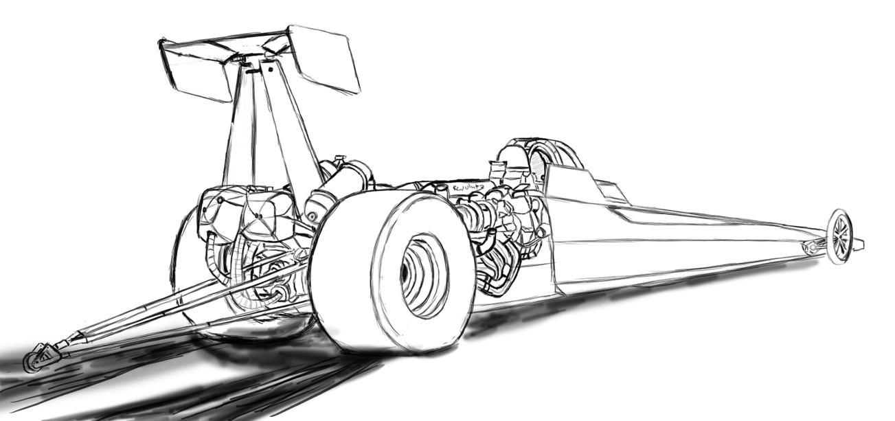 Funny Car Dragster Coloring Pages Coloring Pages