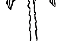 palm tree color page