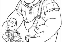 wreck it ralph color page wreck it ralph color page