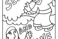 jesus and zacchaeus coloring page