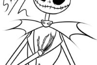 jack skellington santa coloring page