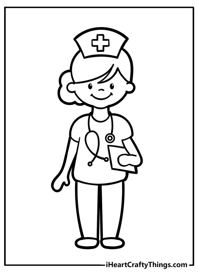 Printable Nurse Coloring Pages (Updated 2023)