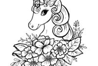 coloriage a imprimer licorne 2