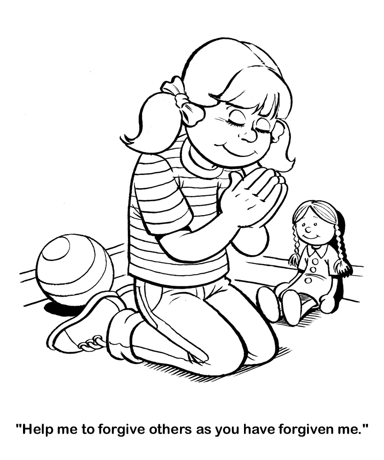 Forgiveness coloring pages download and print for free