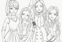 blackpink coloring page