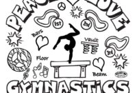 gymnastic coloring page