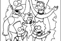 simpson family coloring pages simpson family coloring pages