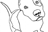 pitbull coloring page pitbull coloring page
