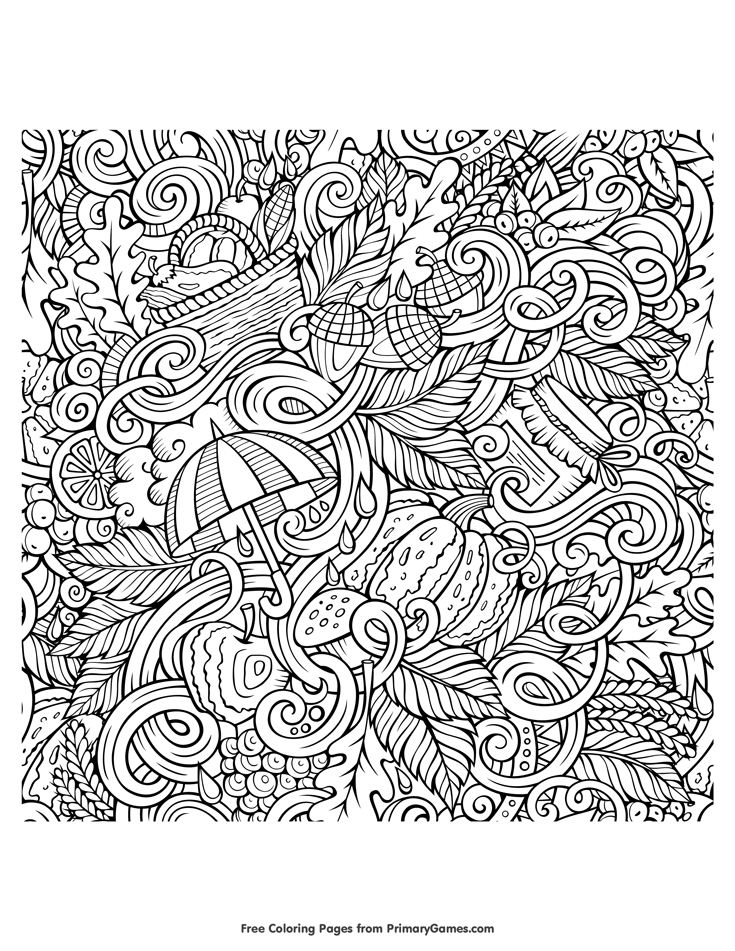 Free printable Fall coloring pages for use in your classroom or home