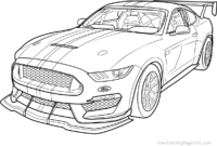 ford gt coloring pages