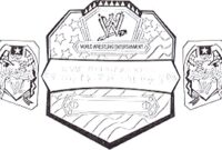 wwe belt coloring page wwe belt coloring page