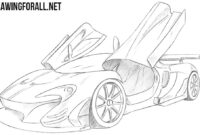 mclaren p1 coloring pages