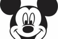 tete de mickey a imprimer
