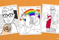 ruth bader ginsburg coloring pages ruth bader ginsburg coloring pages