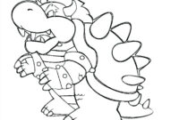 bowser mario coloring pages