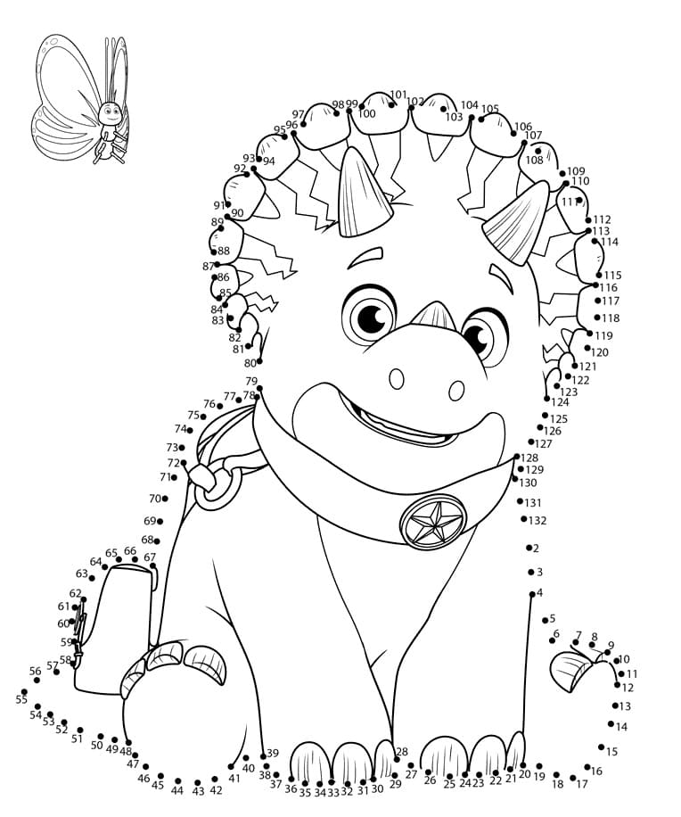 Dino Egg Dino Ranch Coloring Page - Free Printable Coloring Pages for Kids