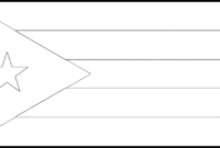 cuban flag coloring page