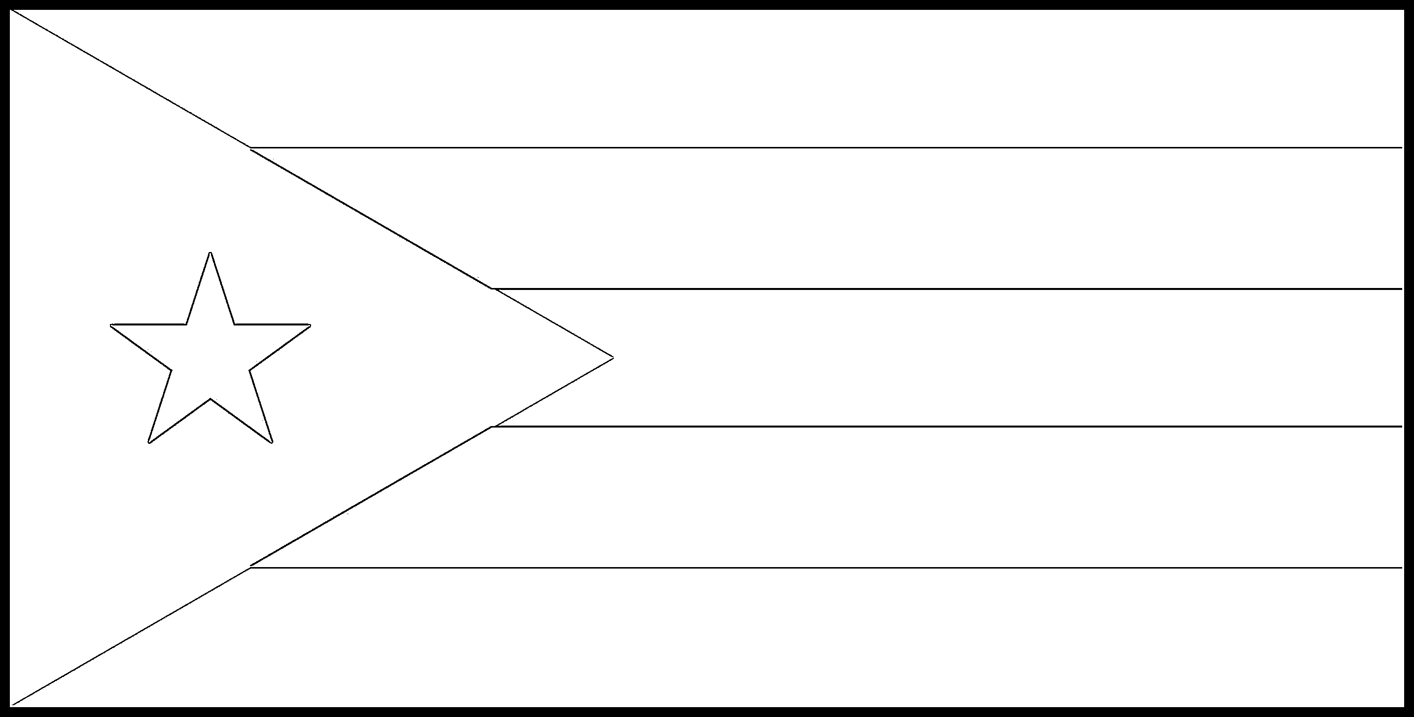 Cuba Flag Colouring Page – Flags Web