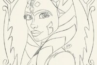 ahsoka tano coloring page