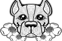 realistic dog coloring pages