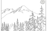 mountain landscape coloring pages mountain landscape coloring pages