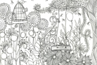 garden coloring page