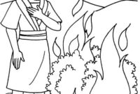 burning bush coloring page printable burning bush coloring page printable