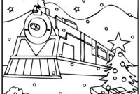 polar express coloring page