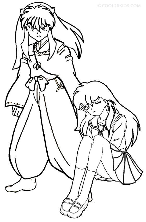 Printable Inuyasha Coloring Pages For Kids