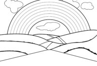 color page rainbow color page rainbow