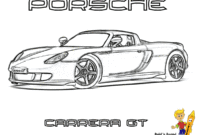 coloriage porsche a imprimer
