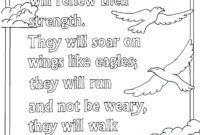 isaiah 40 31 coloring page isaiah 40 31 coloring page