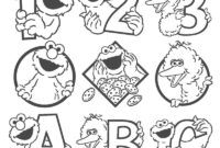 sesame street coloring sheets