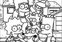 simpsons coloring pages printable simpsons coloring pages printable