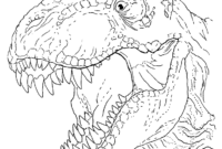 realistic t rex coloring pages