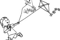 kites coloring pages kites coloring pages