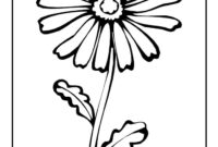 daisy flower coloring page daisy flower coloring page