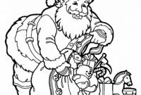 santa christmas coloring pages